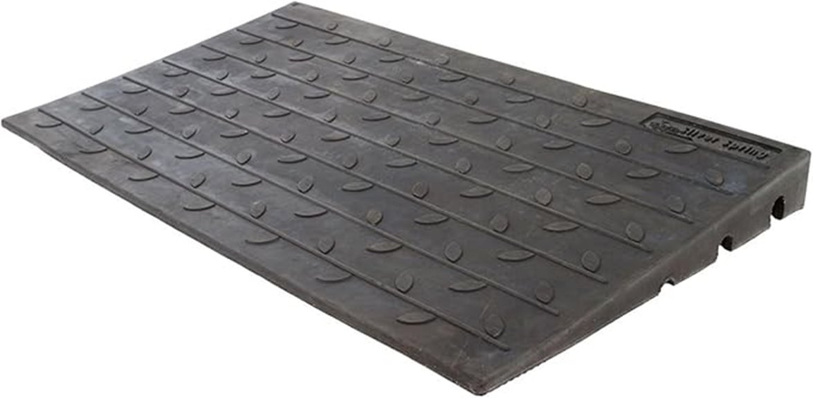 rubber 3 channel ramp