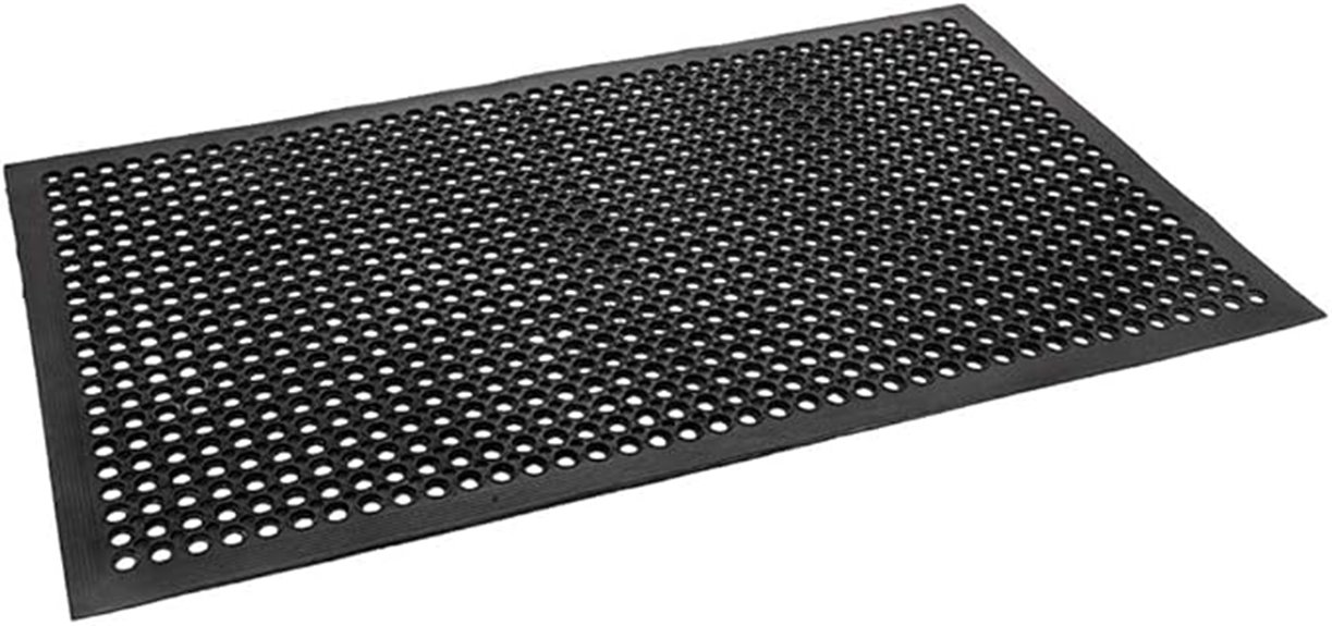 rubber drainage anti fatigue mat