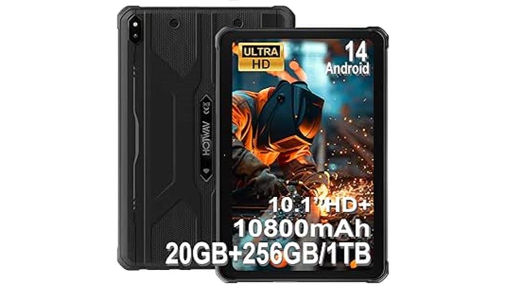 rugged android tablet with high storage