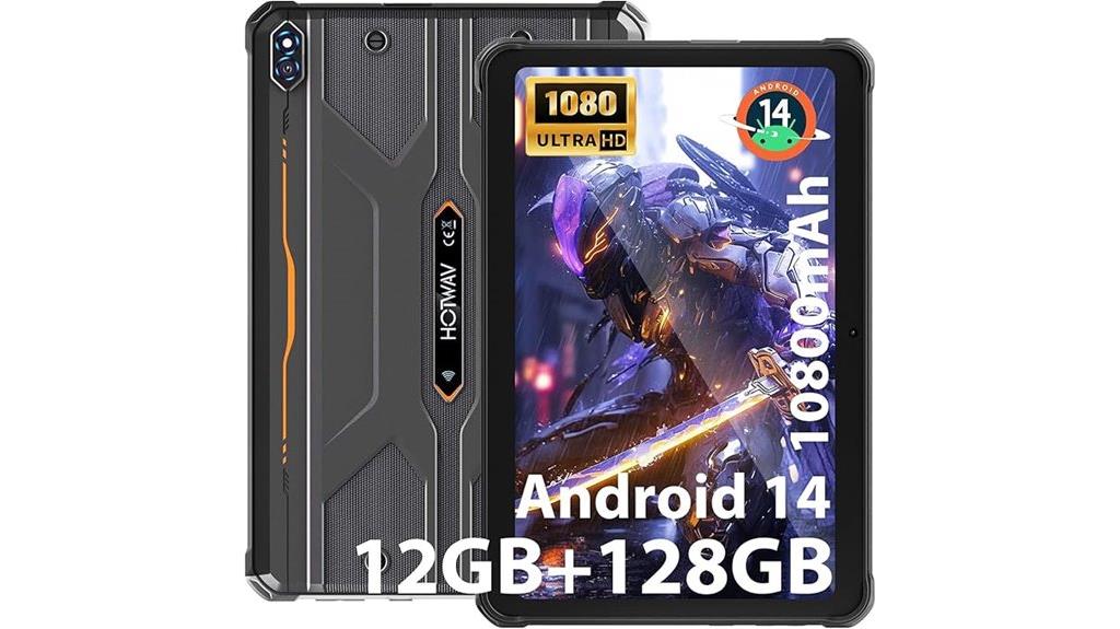 rugged waterproof android tablet