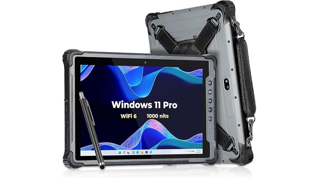 rugged windows tablet features