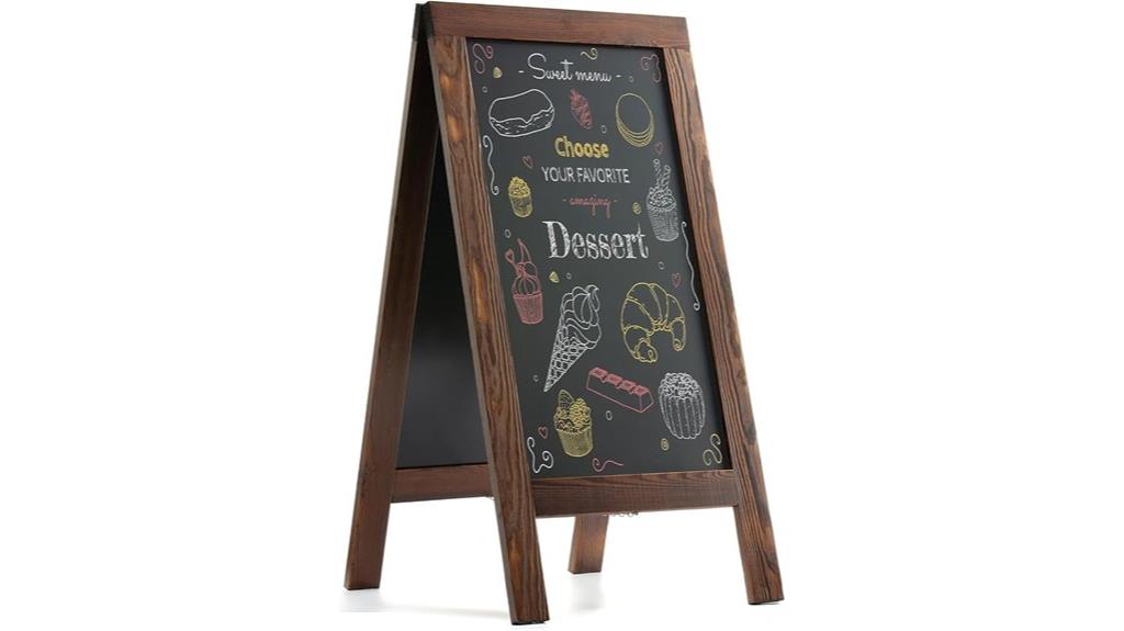 rustic brown pine sign