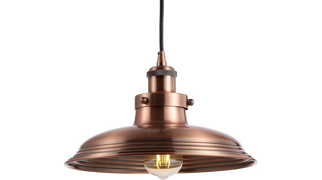rustic industrial led pendant