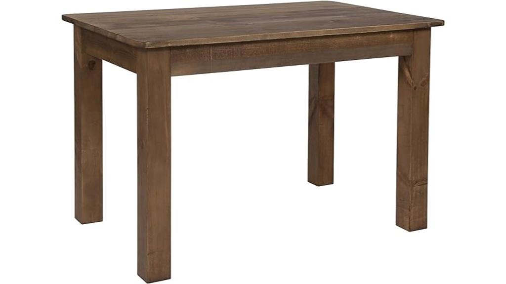 rustic pine farm table