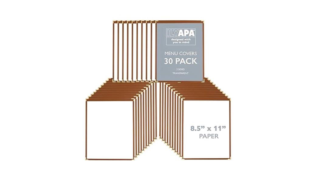 saddle brown menu covers
