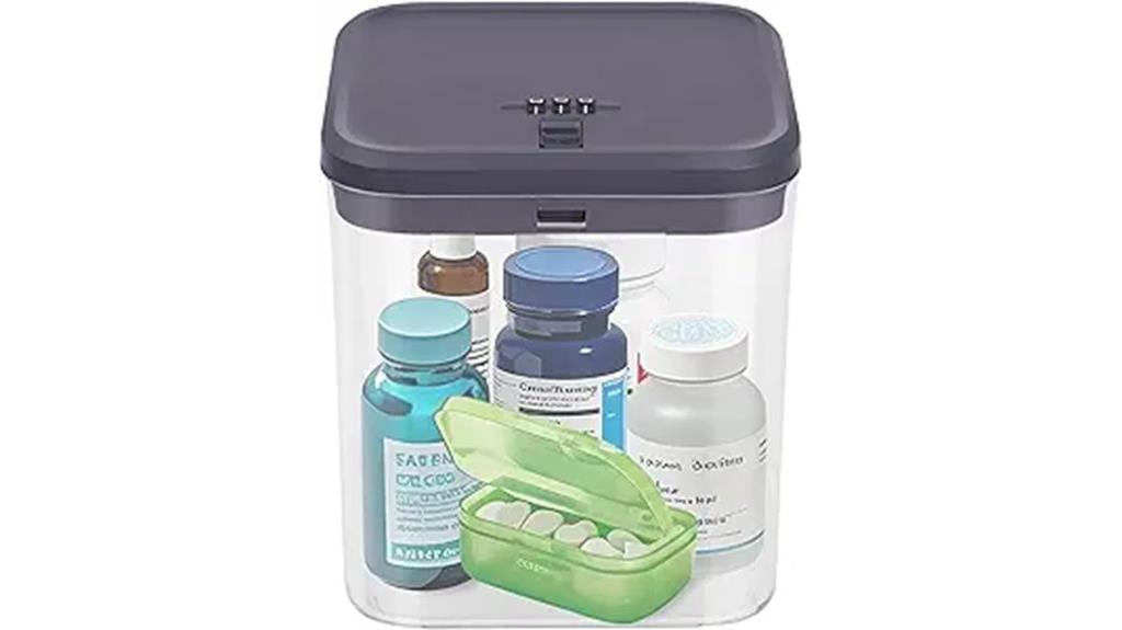 secure medicine lock box