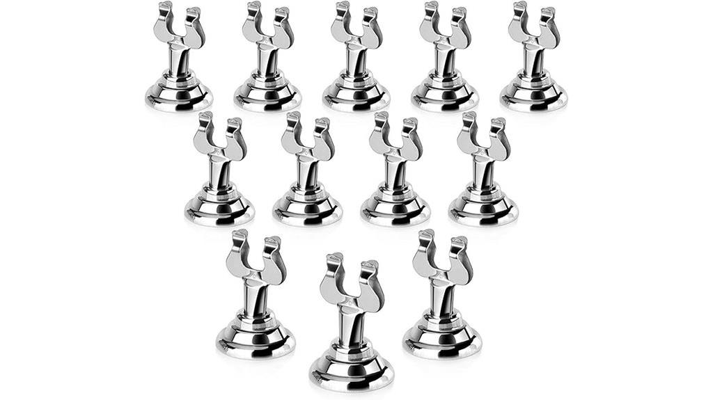 set of 12 harp clip holders