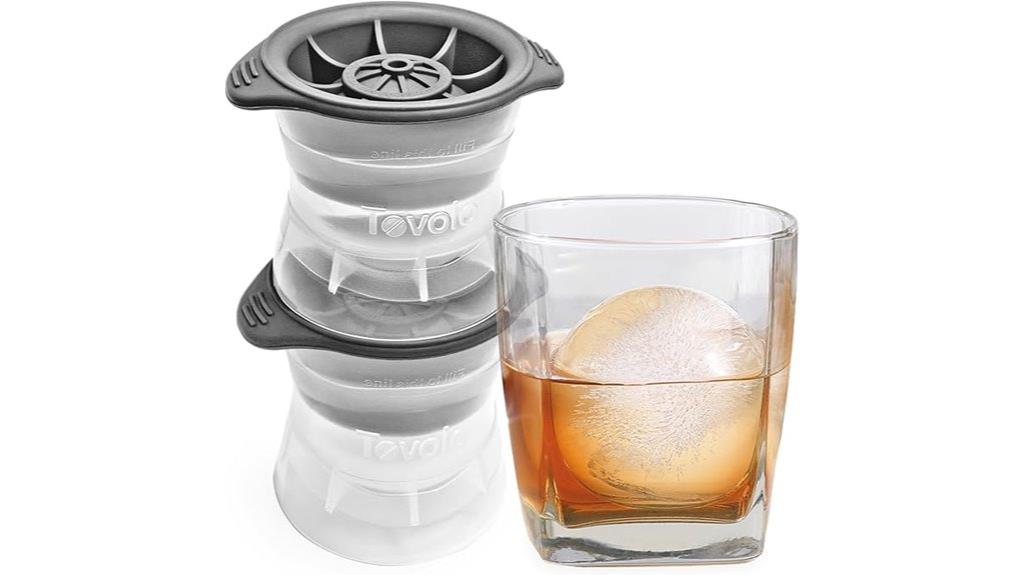set of 2 sphere molds
