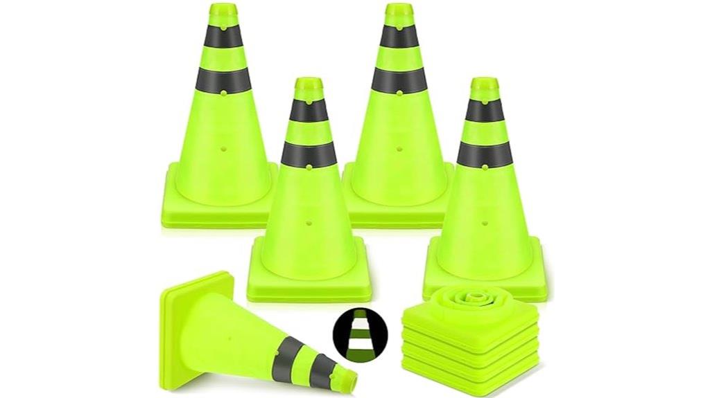 set of four collapsible cones