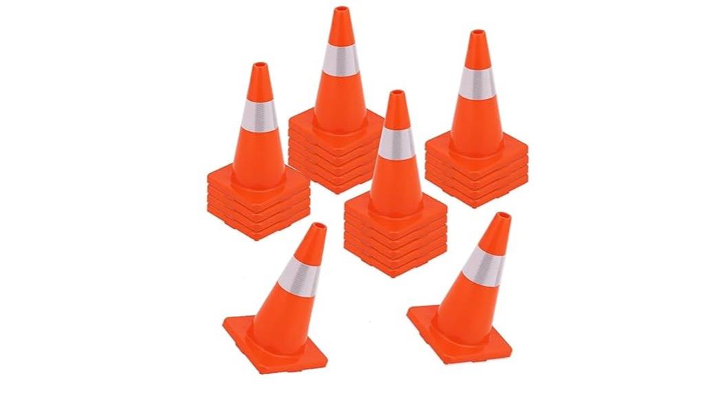 set of twenty collapsible cones