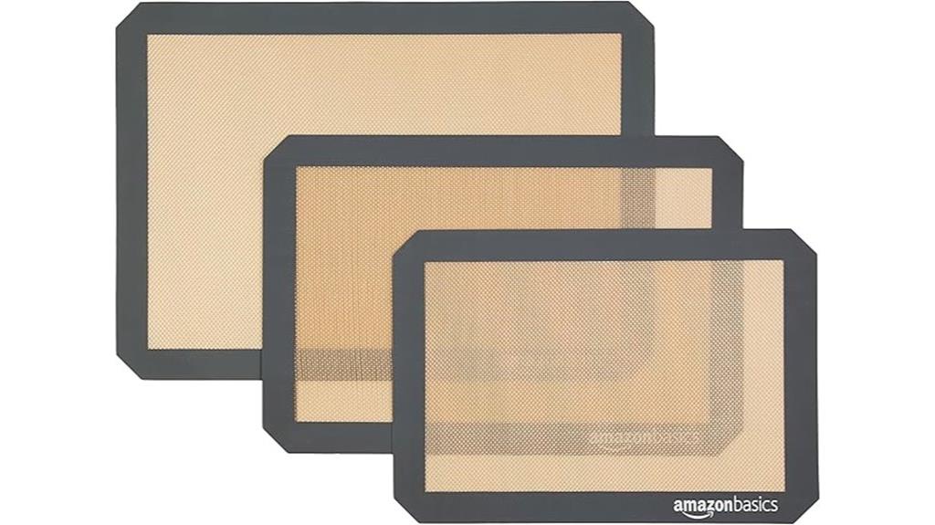 silicone baking mats pack