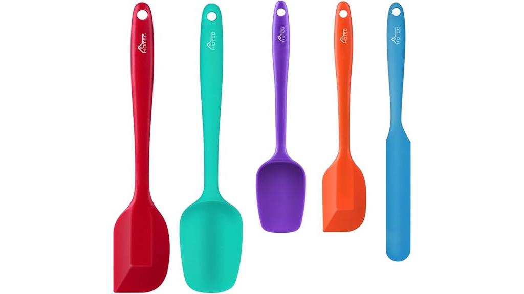 silicone baking spatula set