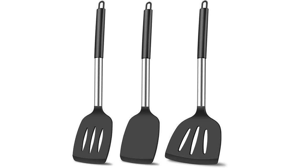 silicone cooking spatula set