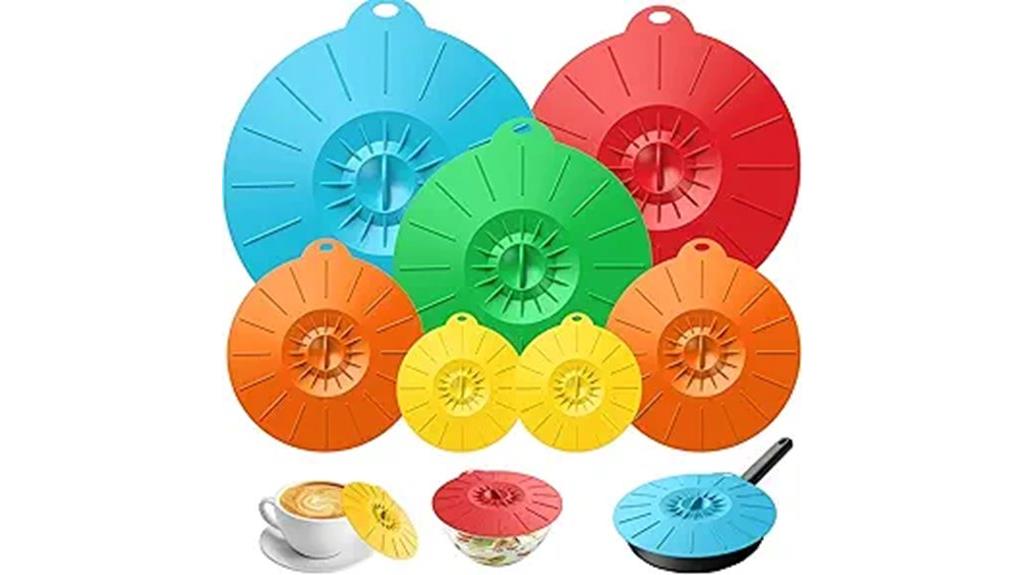 silicone food cover set