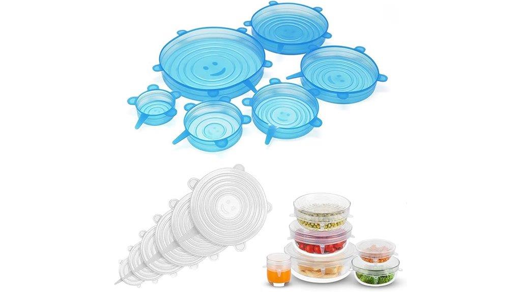 silicone food storage lids