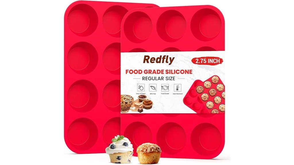 silicone muffin cupcake set