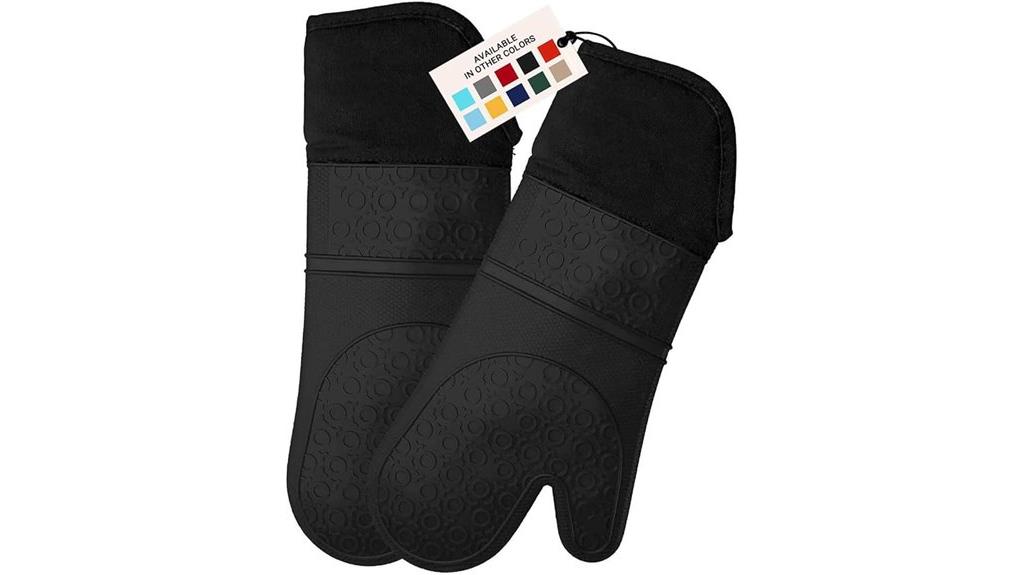 silicone oven mitts heat resistant