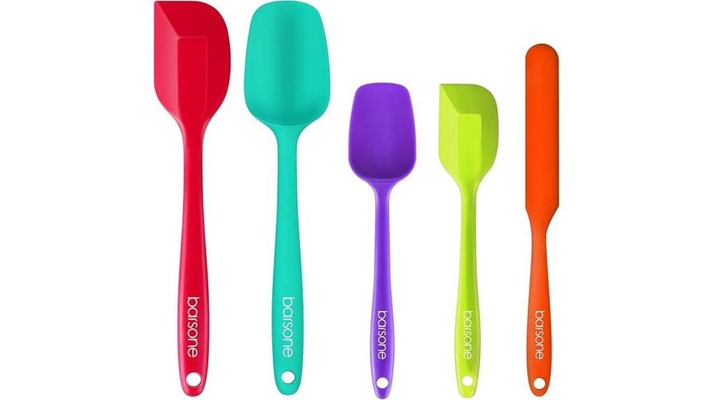 silicone spatula set