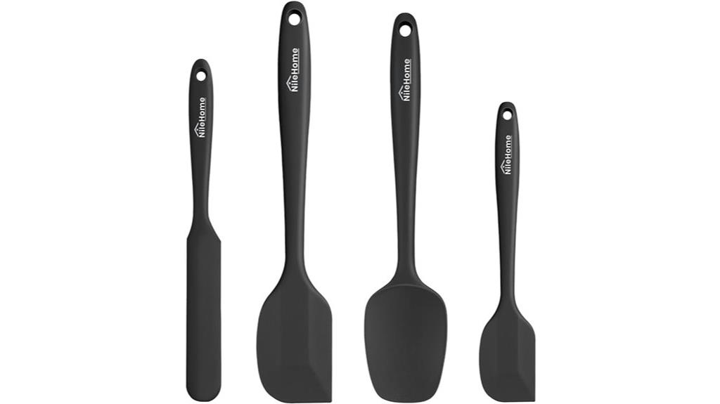 silicone spatula set four