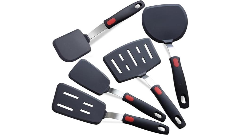 silicone spatula turner set