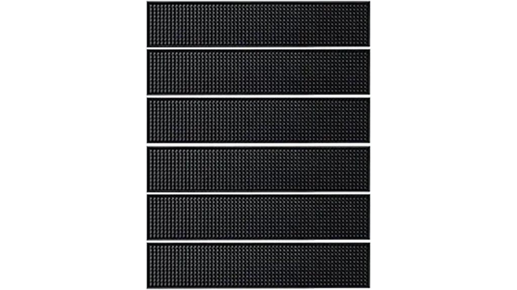 six pack of pvc spill mats