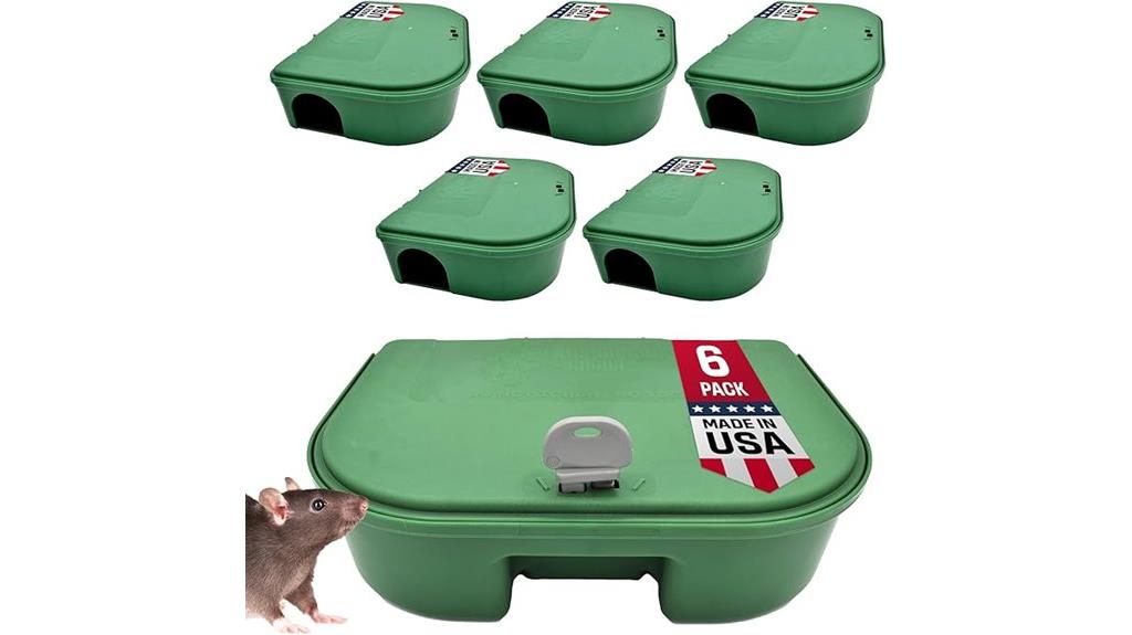 six pack rat bait stations