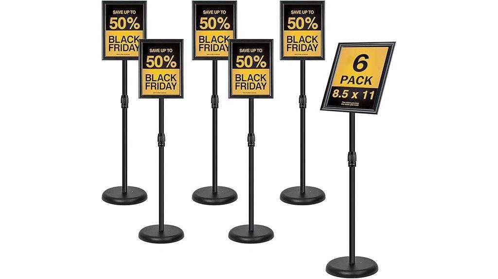 six pack sign holders