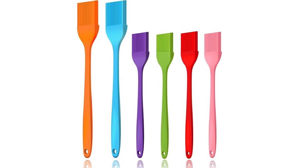 six pack silicone brushes