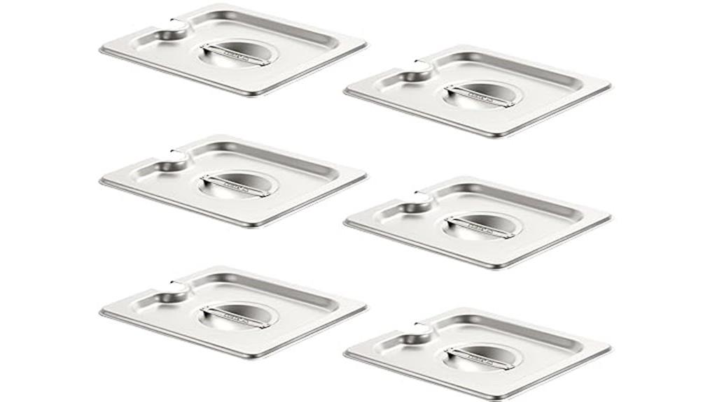six pan steam lid