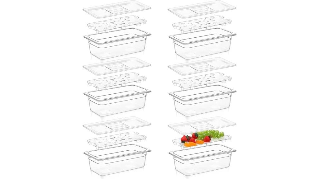 six piece polycarbonate set