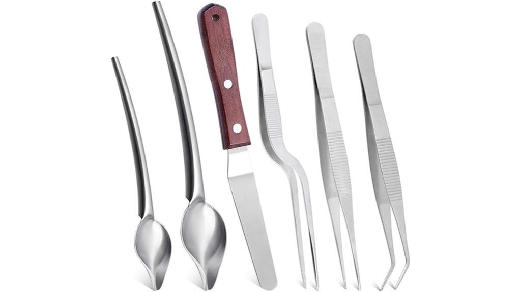 six piece stainless set