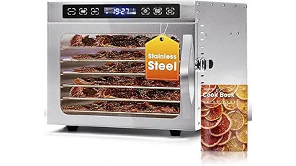 six tray food dehydrator