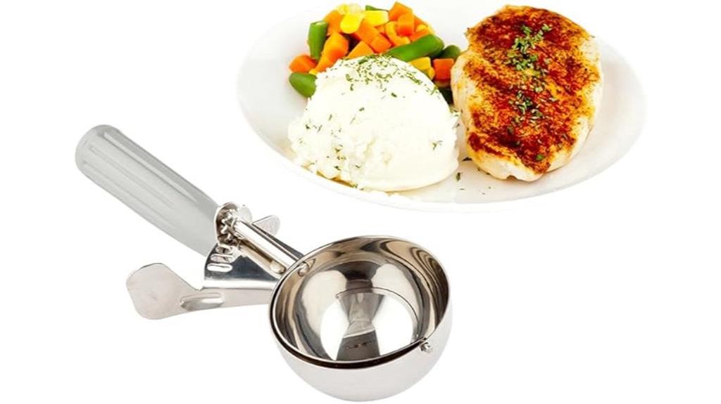 small stainless steel scoop