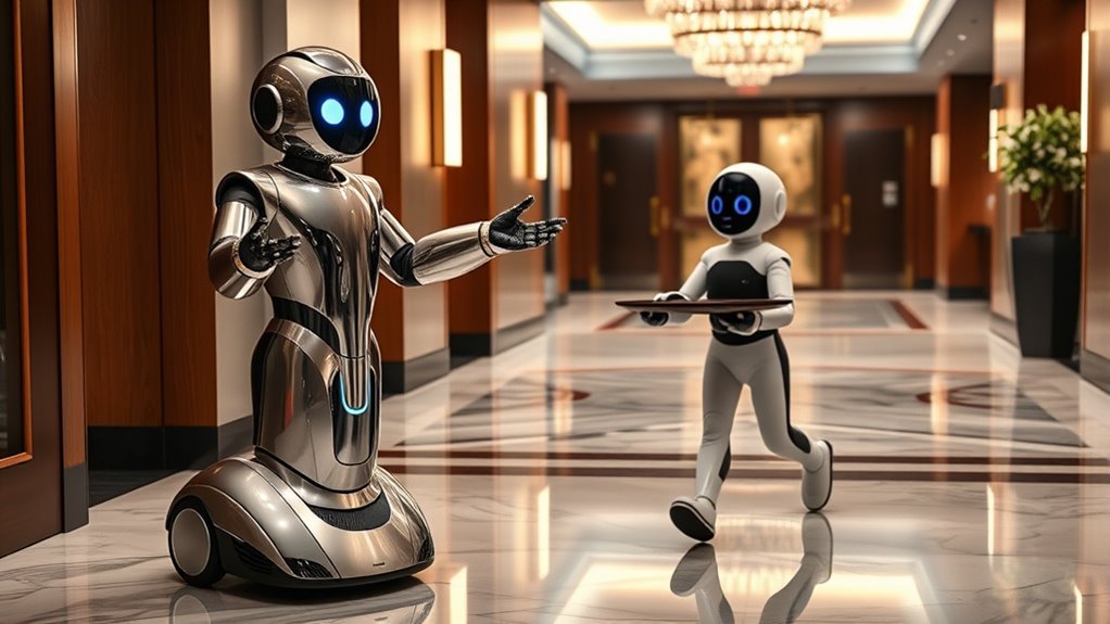 smart connected service robots
