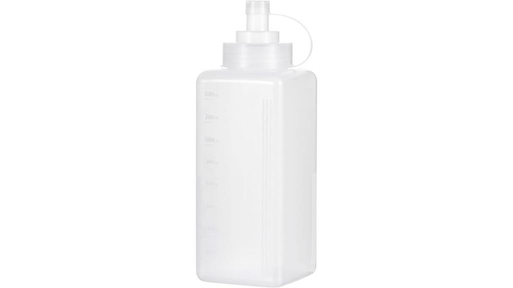 squeeze bottle with cap
