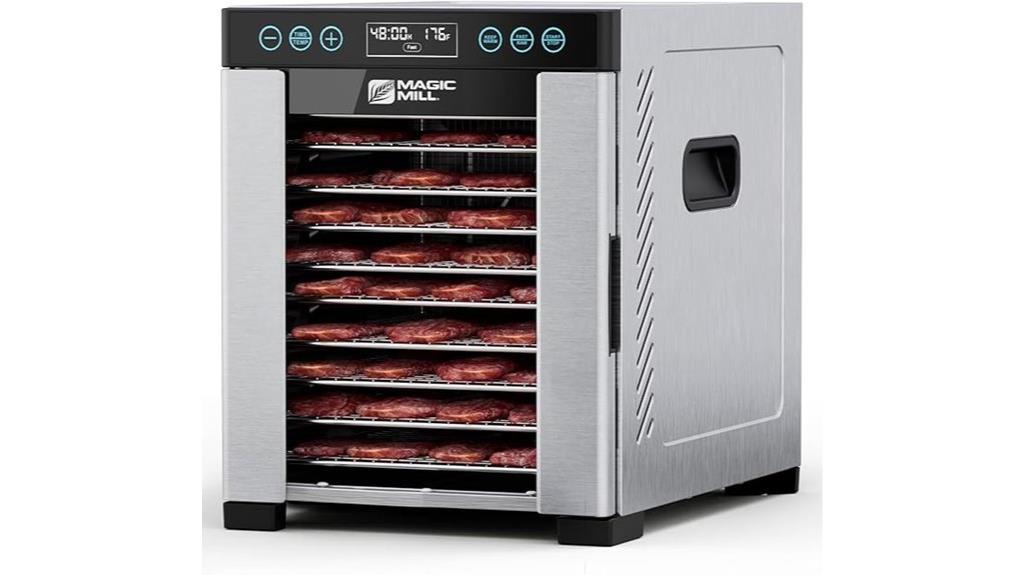 stainless steel 10 tray dehydrator