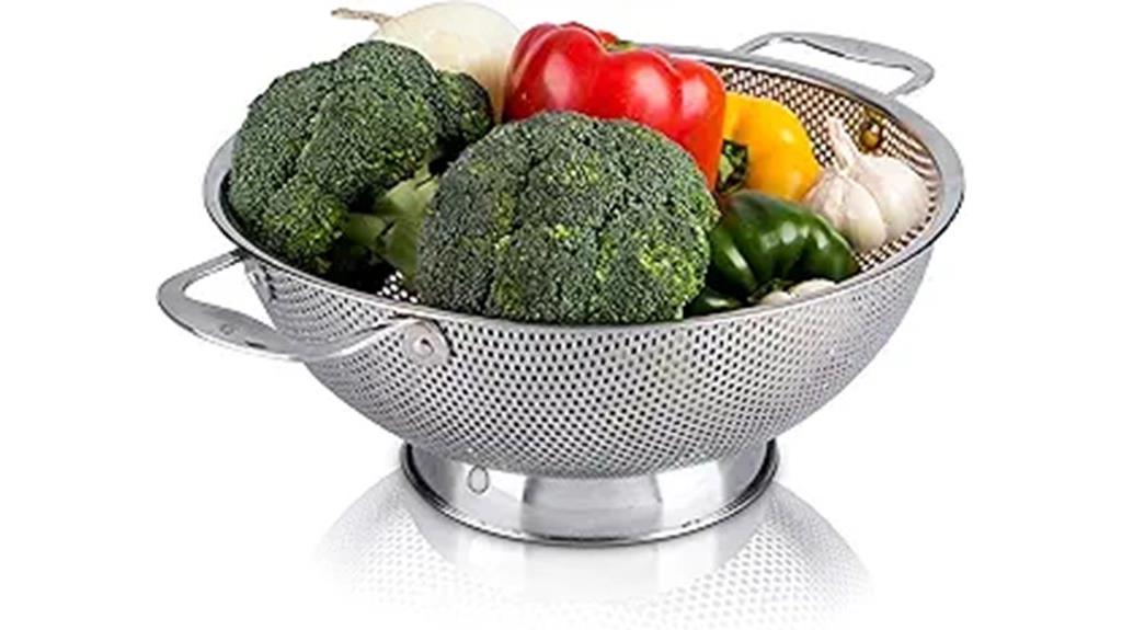 stainless steel 5 quart colander