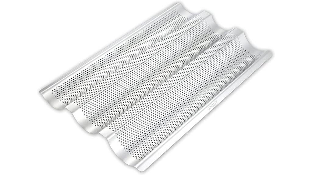 stainless steel baguette pan