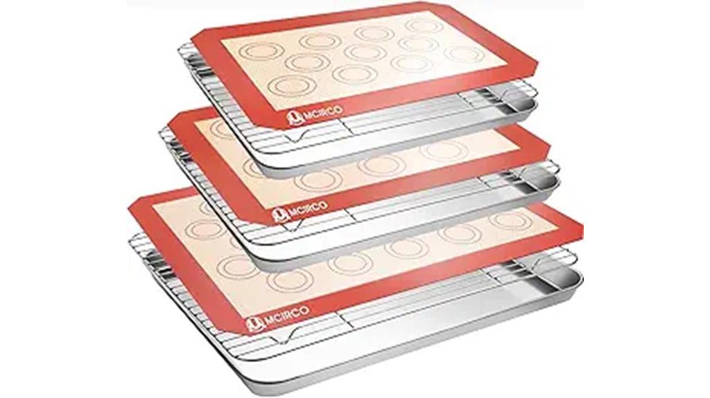 stainless steel baking set
