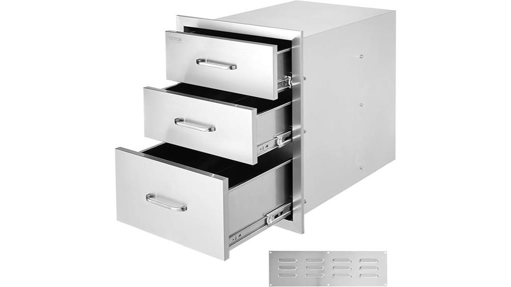 stainless steel bbq drawers