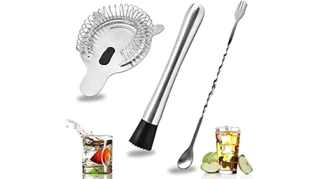 stainless steel cocktail set