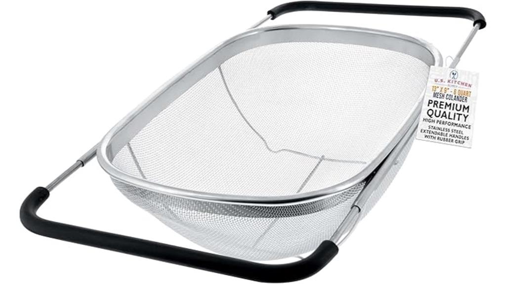 stainless steel collapsible colander