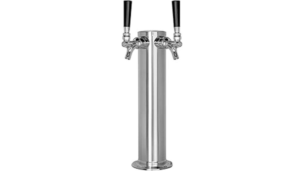 stainless steel double tap