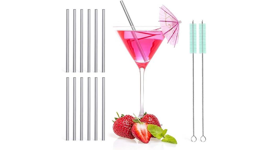 stainless steel drink straws