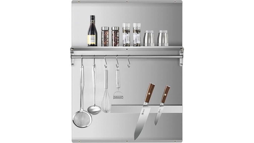 stainless steel kitchen backsplash