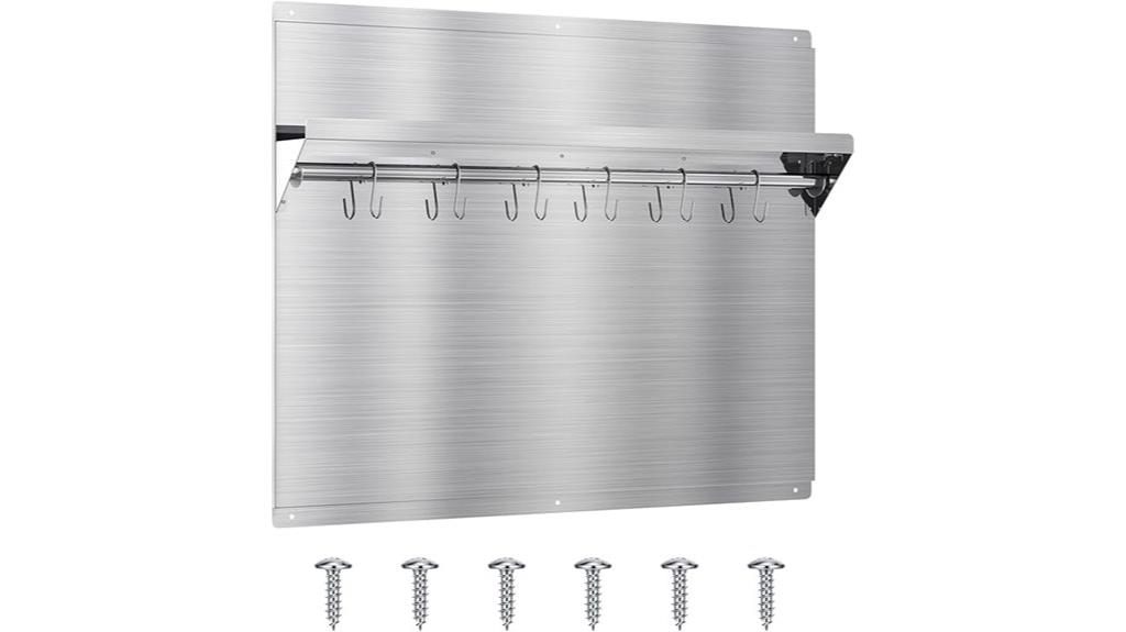 stainless steel kitchen backsplash