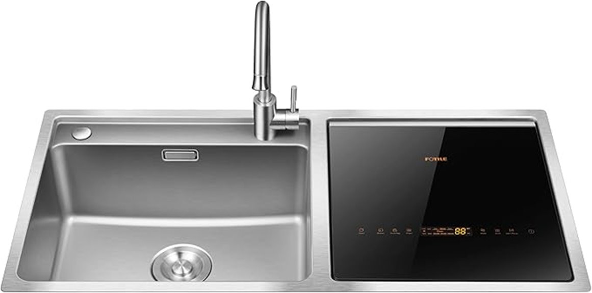 stainless steel kitchen dishwasher