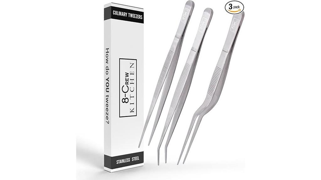 stainless steel kitchen tweezers