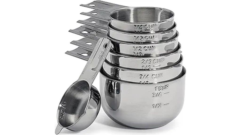 stainless steel measuring cups