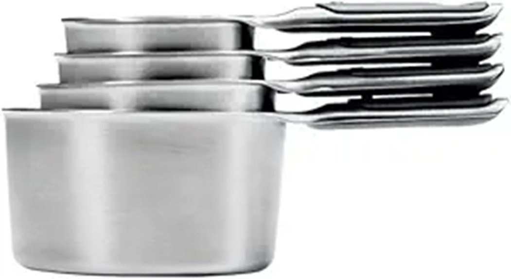 stainless steel measuring cups